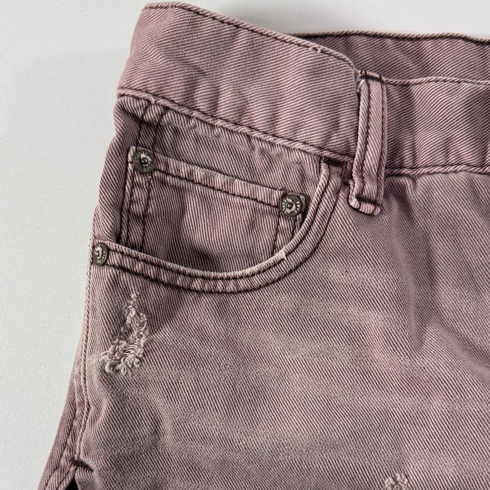Free People Women's Distressed Pink Shorts Size 24 - Picture 8 of 12